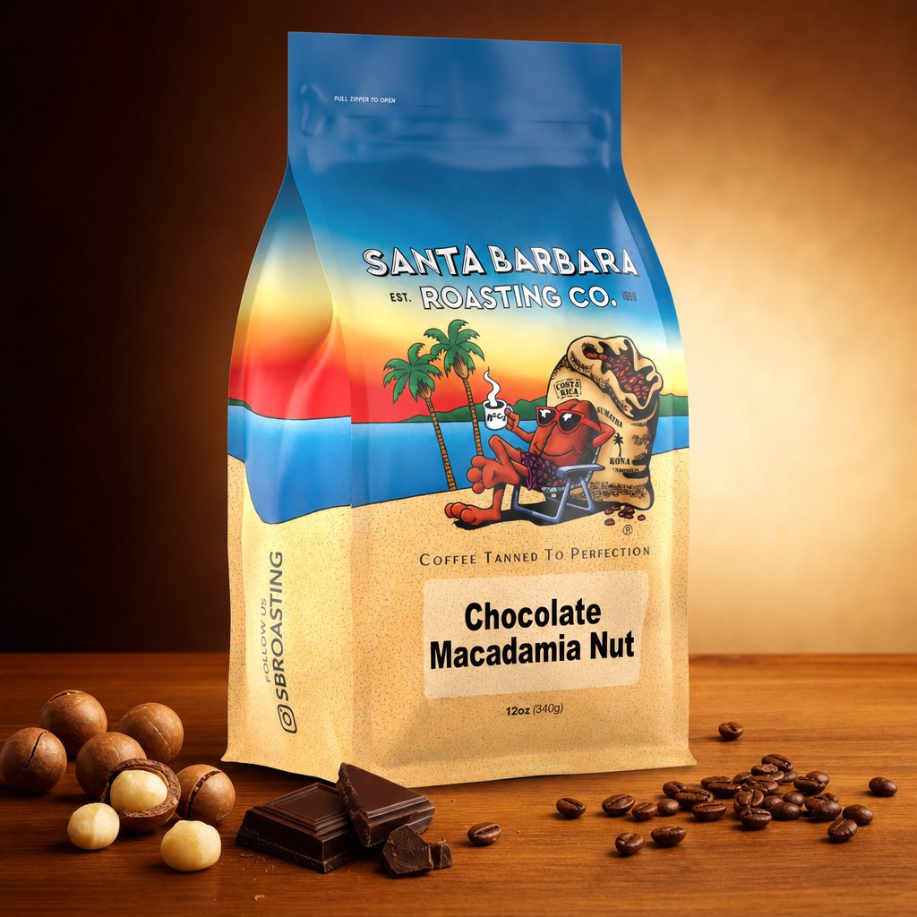 Chocolate Macadamia Nut Coffee | Santa Barbara Roasting Co.