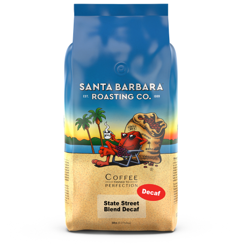 5 lb bulk bag of State Street Blend Decaf coffee